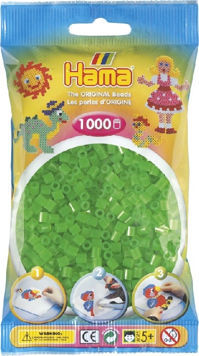 Hama - perles vert néon