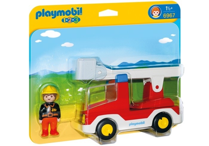 Playmobil 123 - camion de pompier avec échelle