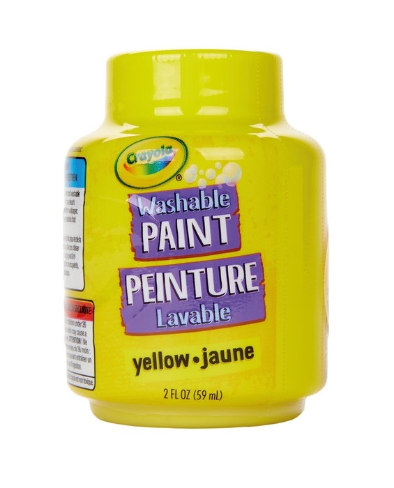 Crayola - peinture lavable jaune 2 oz