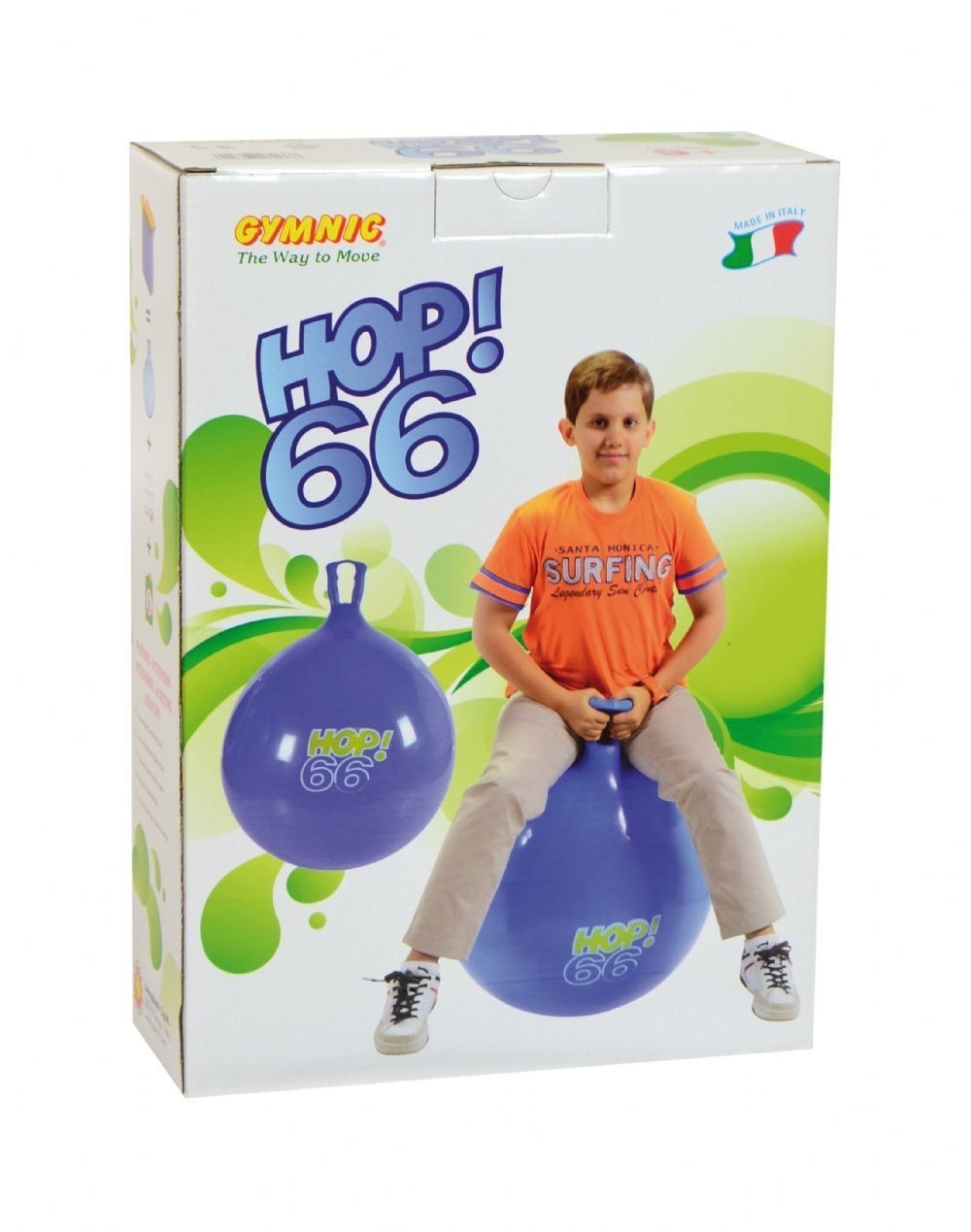 Ballon sauteur - hop 66 : bleu