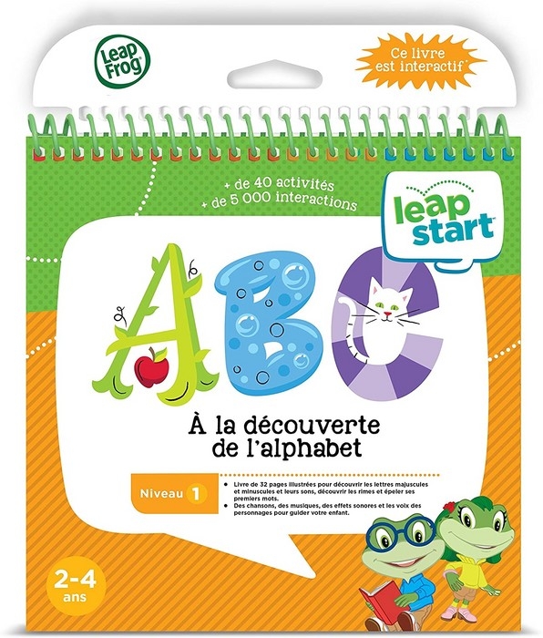 Leapstart - livre éducatif (niv 1) - abc - à la découverte de l'alphabet