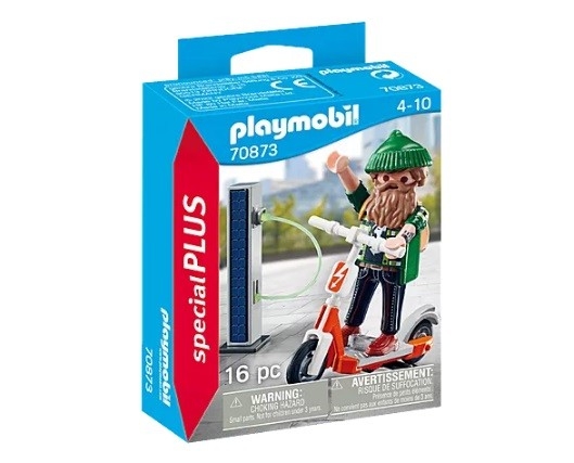 Playmobil - Homme avec trottinette électrique